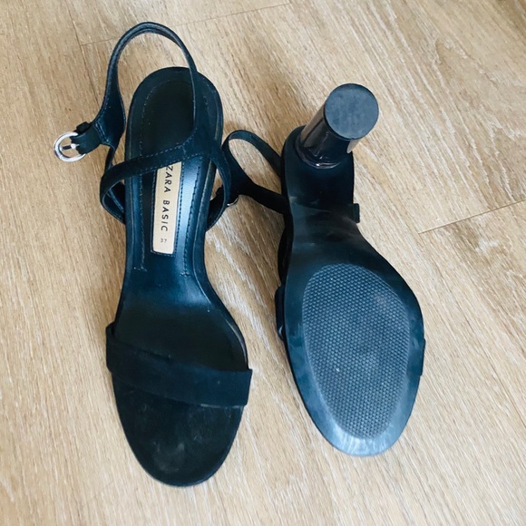 Zara suede heels with clear heel - Picture 2 of 10